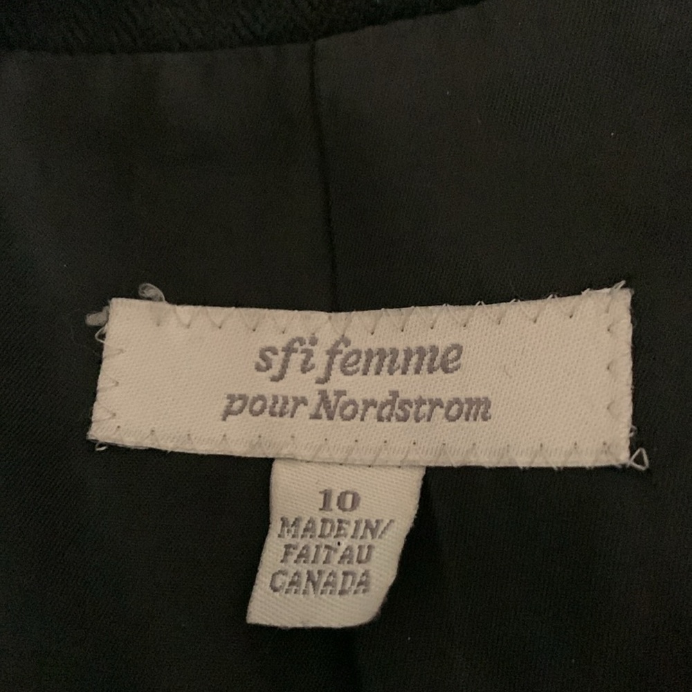 SFI femme for Nordstrom black camel hair oversized blazer size 10 - Picture 7 of 8